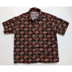 Vintage Baltimore Orioles Button Down Shirt Fits Mens XL‎ MLB 90s